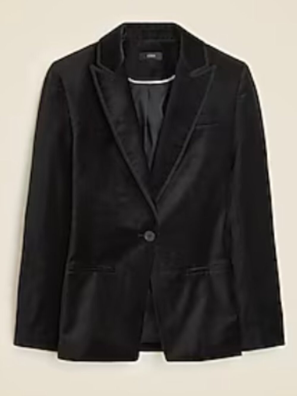 JCrew - Black Velvet Blazer, Sz 4